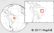 Blank Location Map of P.Alta D'bom Je, highlighted parent region, within the entire country