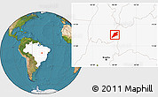 Satellite Location Map of P.Alta D'bom Je, highlighted country