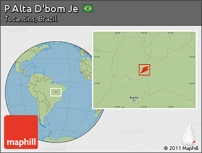 Savanna Style Location Map of P.Alta D'bom Je