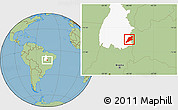 Savanna Style Location Map of P.Alta D'bom Je, highlighted parent region