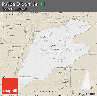 Classic Style Map of P.Alta D'bom Je