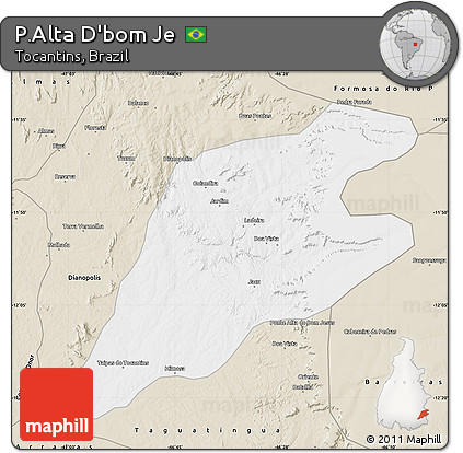 Classic Style Map of P.Alta D'bom Je