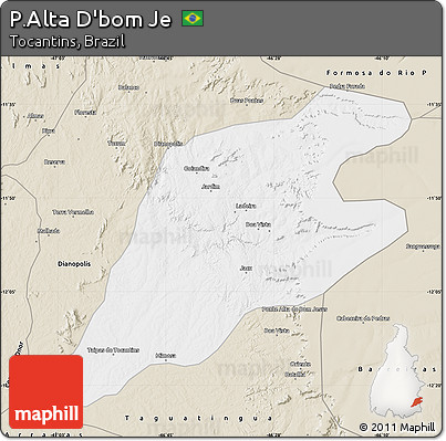 Classic Style Map of P.Alta D'bom Je