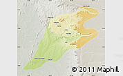 Physical Map of P.Alta D'bom Je, lighten, semi-desaturated