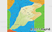 Physical Map of P.Alta D'bom Je, political outside