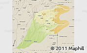 Physical Map of P.Alta D'bom Je, shaded relief outside