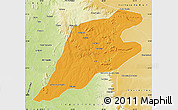 Political Map of P.Alta D'bom Je, physical outside