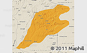 Political Map of P.Alta D'bom Je, shaded relief outside