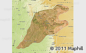 Satellite Map of P.Alta D'bom Je, physical outside