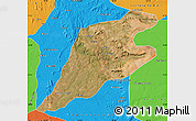 Satellite Map of P.Alta D'bom Je, political outside