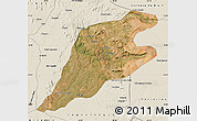 Satellite Map of P.Alta D'bom Je, shaded relief outside
