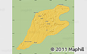 Savanna Style Map of P.Alta D'bom Je, single color outside