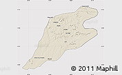 Shaded Relief Map of P.Alta D'bom Je, cropped outside