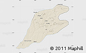 Shaded Relief Map of P.Alta D'bom Je, single color outside