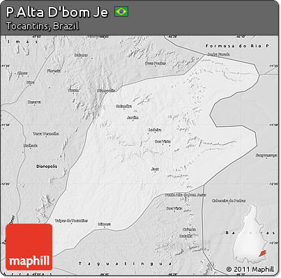 Silver Style Map of P.Alta D'bom Je
