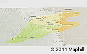 Physical Panoramic Map of P.Alta D'bom Je, lighten, semi-desaturated