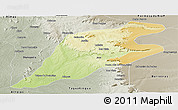 Physical Panoramic Map of P.Alta D'bom Je, semi-desaturated