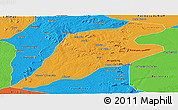 Political Panoramic Map of P.Alta D'bom Je