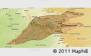 Satellite Panoramic Map of P.Alta D'bom Je, physical outside