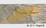 Satellite Panoramic Map of P.Alta D'bom Je, semi-desaturated