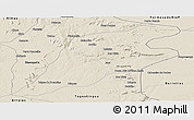 Shaded Relief Panoramic Map of P.Alta D'bom Je