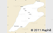 Classic Style Simple Map of P.Alta D'bom Je, single color outside