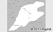 Gray Simple Map of P.Alta D'bom Je