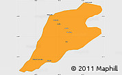 Political Simple Map of P.Alta D'bom Je, single color outside