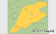 Savanna Style Simple Map of P.Alta D'bom Je