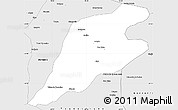 Silver Style Simple Map of P.Alta D'bom Je