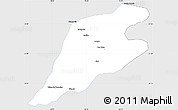 Silver Style Simple Map of P.Alta D'bom Je, single color outside