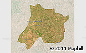 Satellite 3D Map of Pedro Afonso, lighten