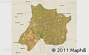 Satellite 3D Map of Pedro Afonso, shaded relief outside