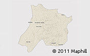 Shaded Relief 3D Map of Pedro Afonso, cropped outside