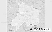 Silver Style 3D Map of Pedro Afonso
