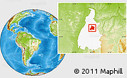 Physical Location Map of Pedro Afonso, highlighted parent region