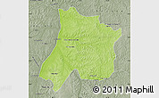 Physical Map of Pedro Afonso, semi-desaturated