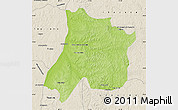 Physical Map of Pedro Afonso, shaded relief outside