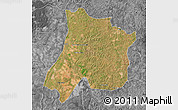 Satellite Map of Pedro Afonso, desaturated
