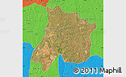 Satellite Map of Pedro Afonso, political outside
