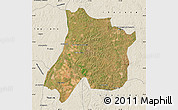 Satellite Map of Pedro Afonso, shaded relief outside