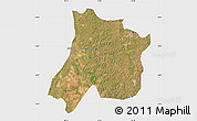 Satellite Map of Pedro Afonso, single color outside