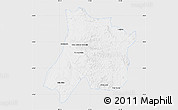 Silver Style Map of Pedro Afonso, single color outside