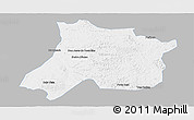 Gray Panoramic Map of Pedro Afonso, single color outside
