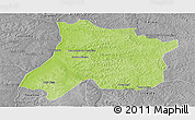 Physical Panoramic Map of Pedro Afonso, desaturated