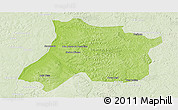 Physical Panoramic Map of Pedro Afonso, lighten