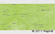 Physical Panoramic Map of Pedro Afonso