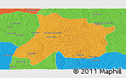 Political Panoramic Map of Pedro Afonso
