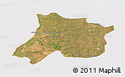 Satellite Panoramic Map of Pedro Afonso, cropped outside