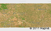 Satellite Panoramic Map of Pedro Afonso